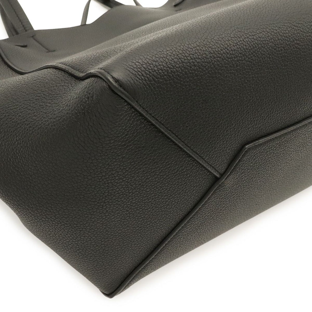 Celine Cabas Phantom Small Tote Shoulder Bag Semi Leather Black — view 3