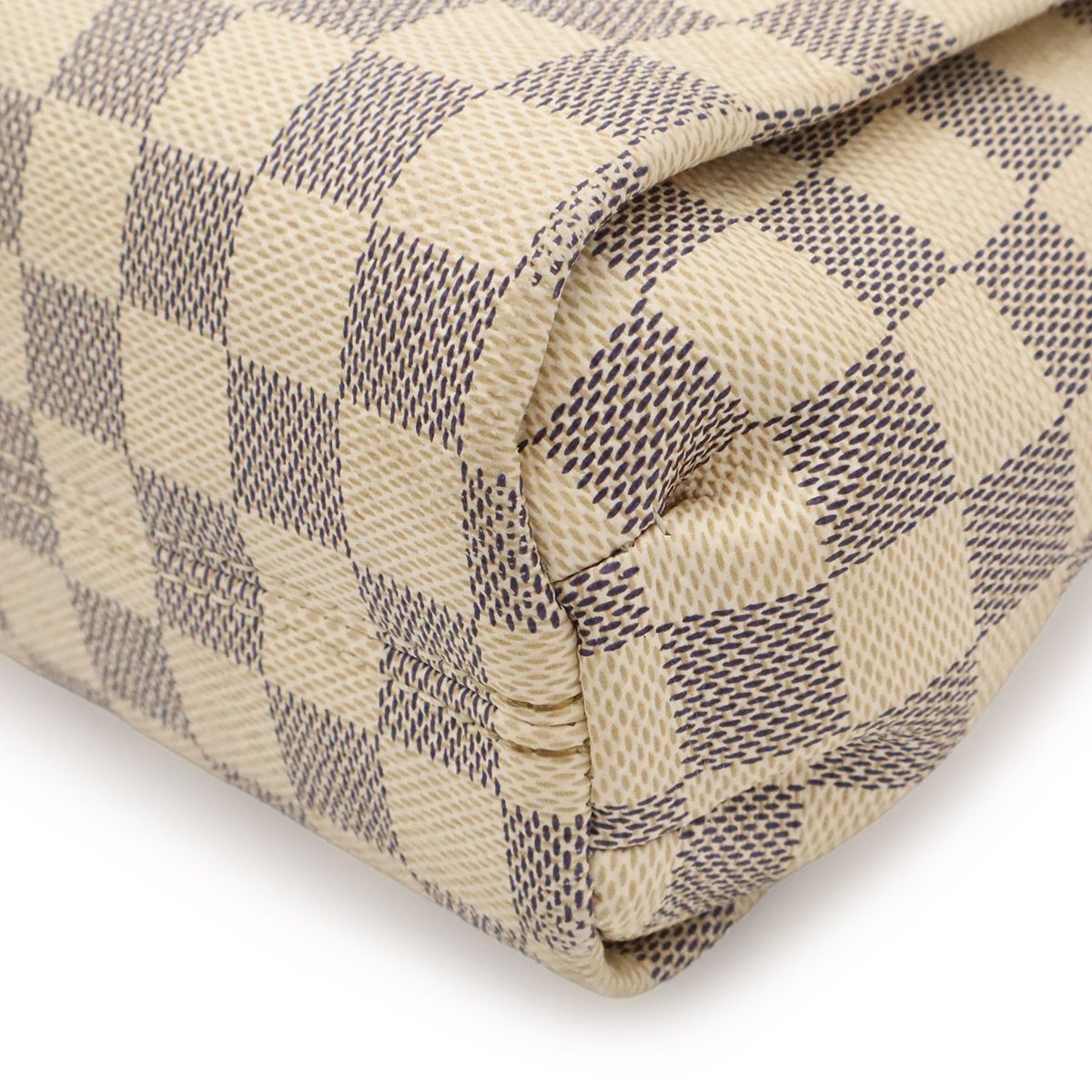 Louis Vuitton Damier Azur Croisette 2-Way Shoulder Bag Crossbody Fringe Tassel — view 3