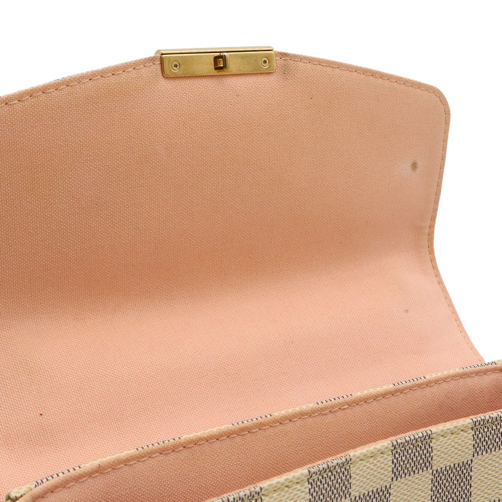 Louis Vuitton Damier Azur Croisette 2-Way Shoulder Bag Crossbody Fringe Tassel — view 7