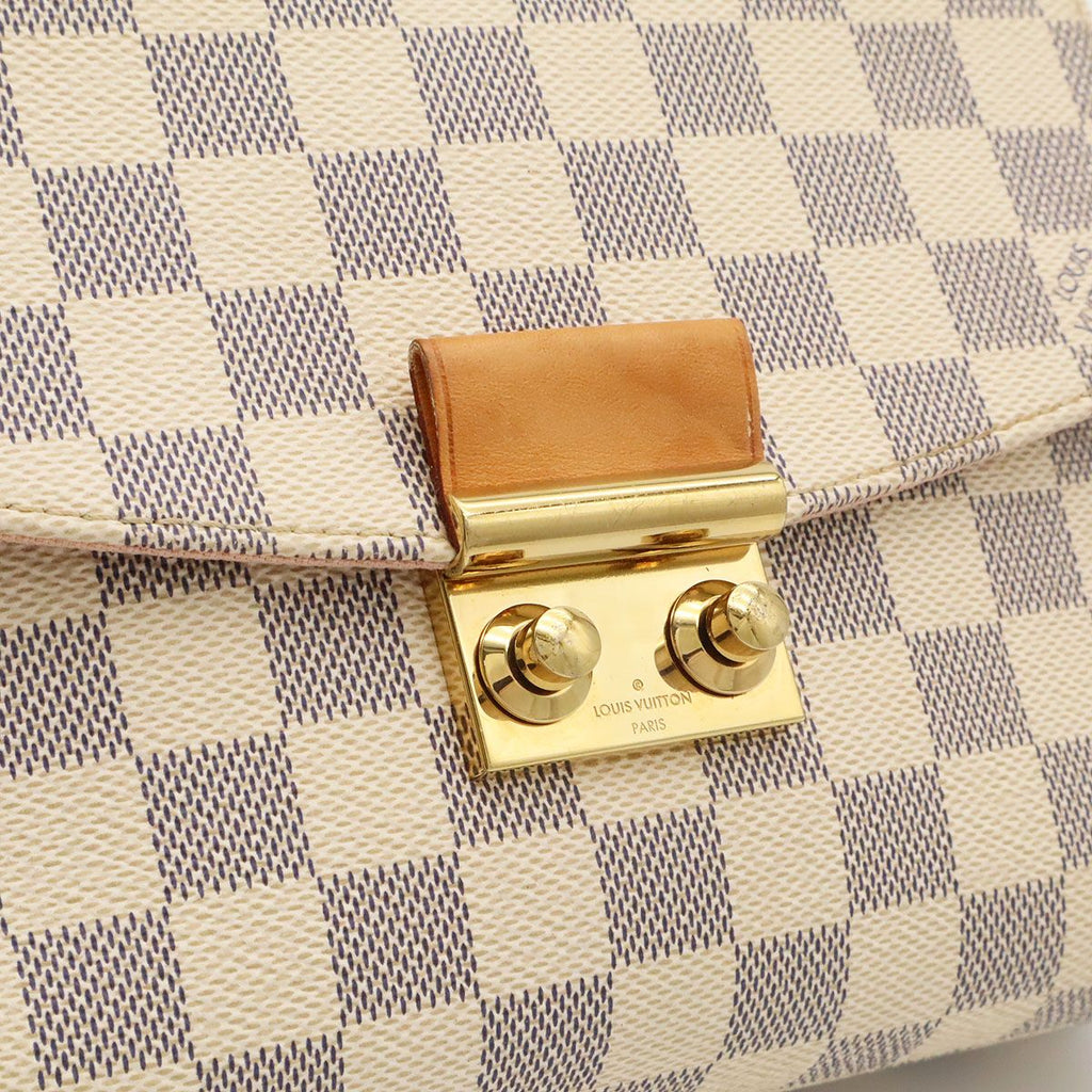 Louis Vuitton Damier Azur Croisette 2-Way Shoulder Bag Crossbody Fringe Tassel — view 9