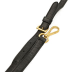 Prada Logo Jacquard Ribbon 2-Way Shoulder Bag Nylon Nero Black Gold Domestic — view 7