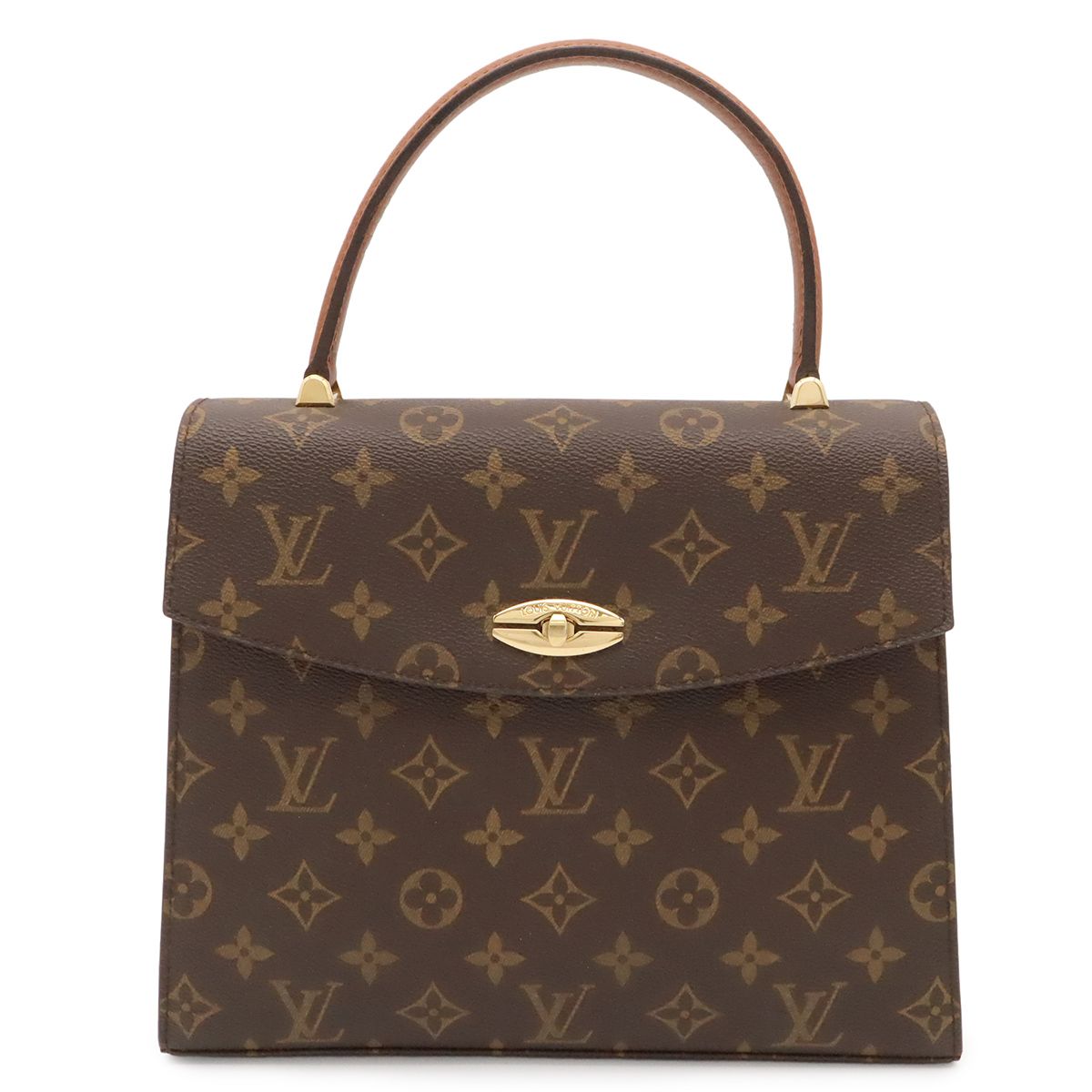 Louis Vuitton Monogram Malesherbes Handbag One Handle Flap
