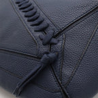 Loewe Puzzle Anagram Sling Bag Crossbody Leather Navy Silver — view 7