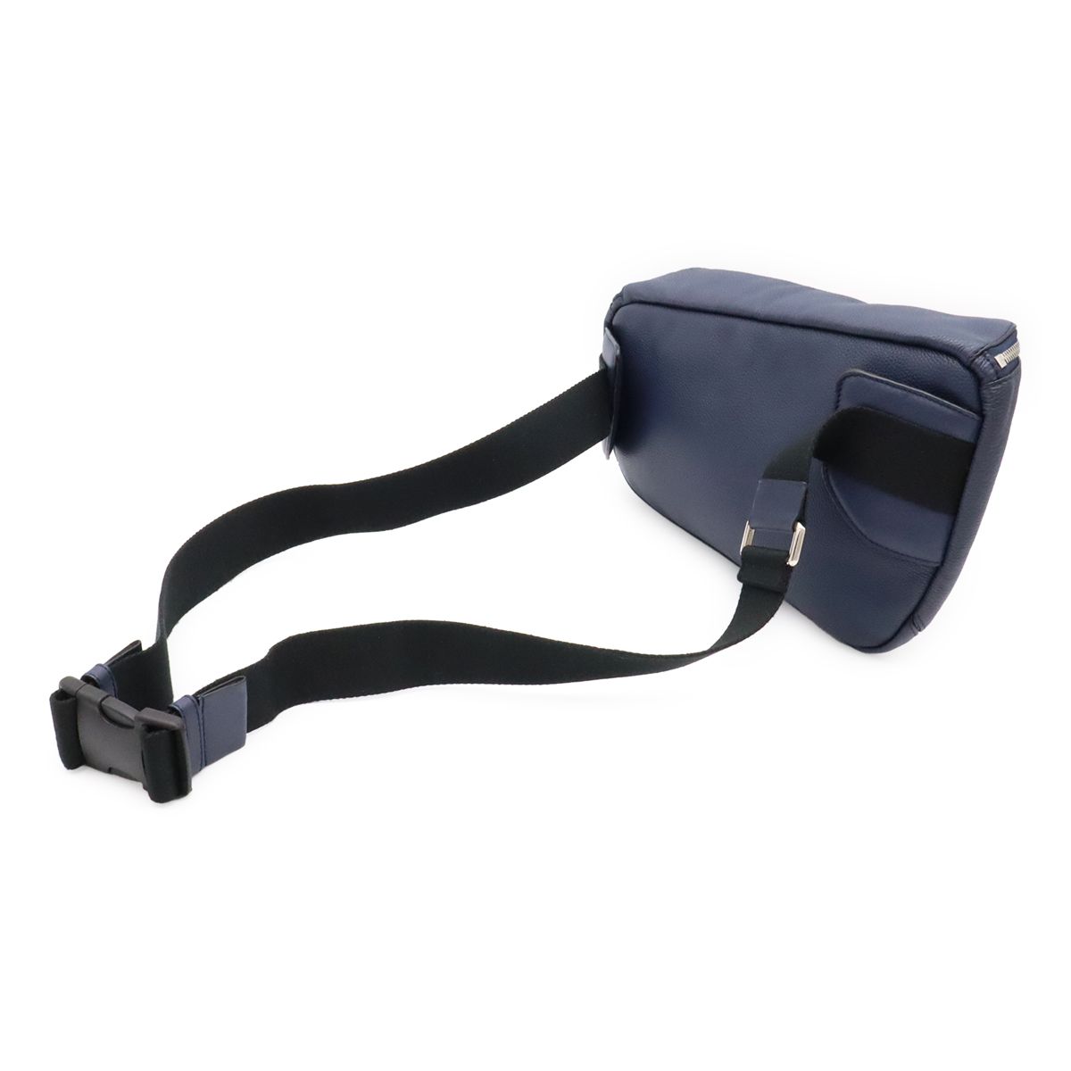 Loewe Puzzle Anagram Sling Bag Crossbody Leather Navy Silver — view 2