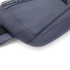 Loewe Puzzle Anagram Sling Bag Crossbody Leather Navy Silver — view 3