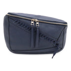Loewe Puzzle Anagram Sling Bag Crossbody Leather Navy Silver