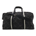 Chanel Vintage Travel Line Boston Bag Purse 2-Way Nylon Black