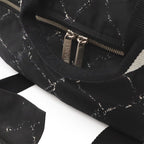 Chanel Vintage Travel Line Boston Bag Purse 2-Way Nylon Black — view 6