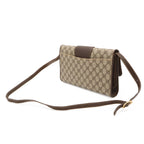 Gucci Vintage GG Plus Shoulder Bag Pochette Leather Beige Brown Gold 904.02.050 — view 2