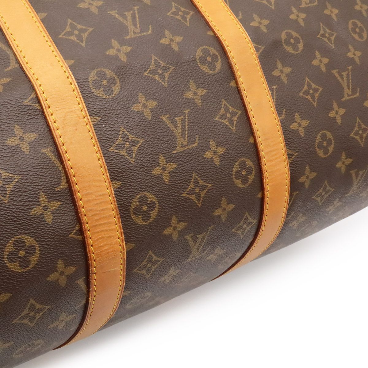 Louis Vuitton Monogram Keepall 55 Boston Bag Purse — view 8