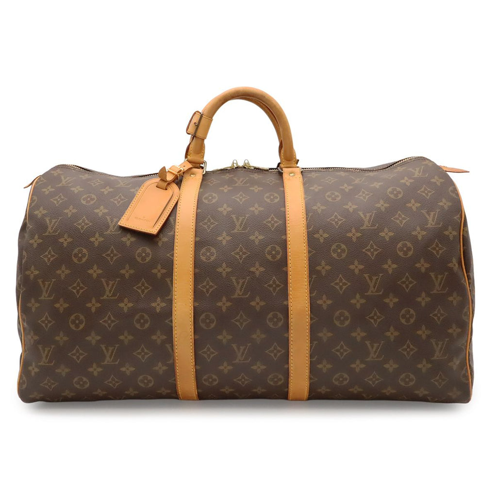 Louis Vuitton Monogram Keepall 55 Boston Bag Purse