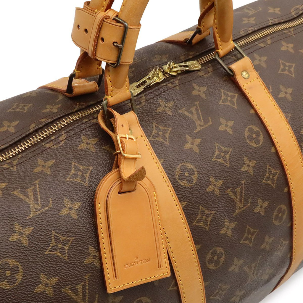 Louis Vuitton Monogram Keepall 55 Boston Bag Purse — view 5