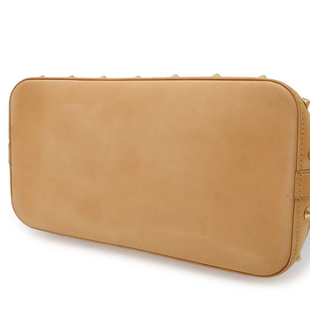Louis Vuitton Monogram Multicolor Alma Handbag Studs Noir Black — view 9
