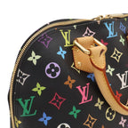 Louis Vuitton Monogram Multicolor Alma Handbag Studs Noir Black — view 7