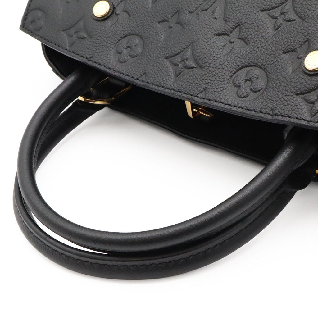 Louis Vuitton Monogram Empreinte Montaigne MM 2-Way Shoulder Bag Noir Black — view 4