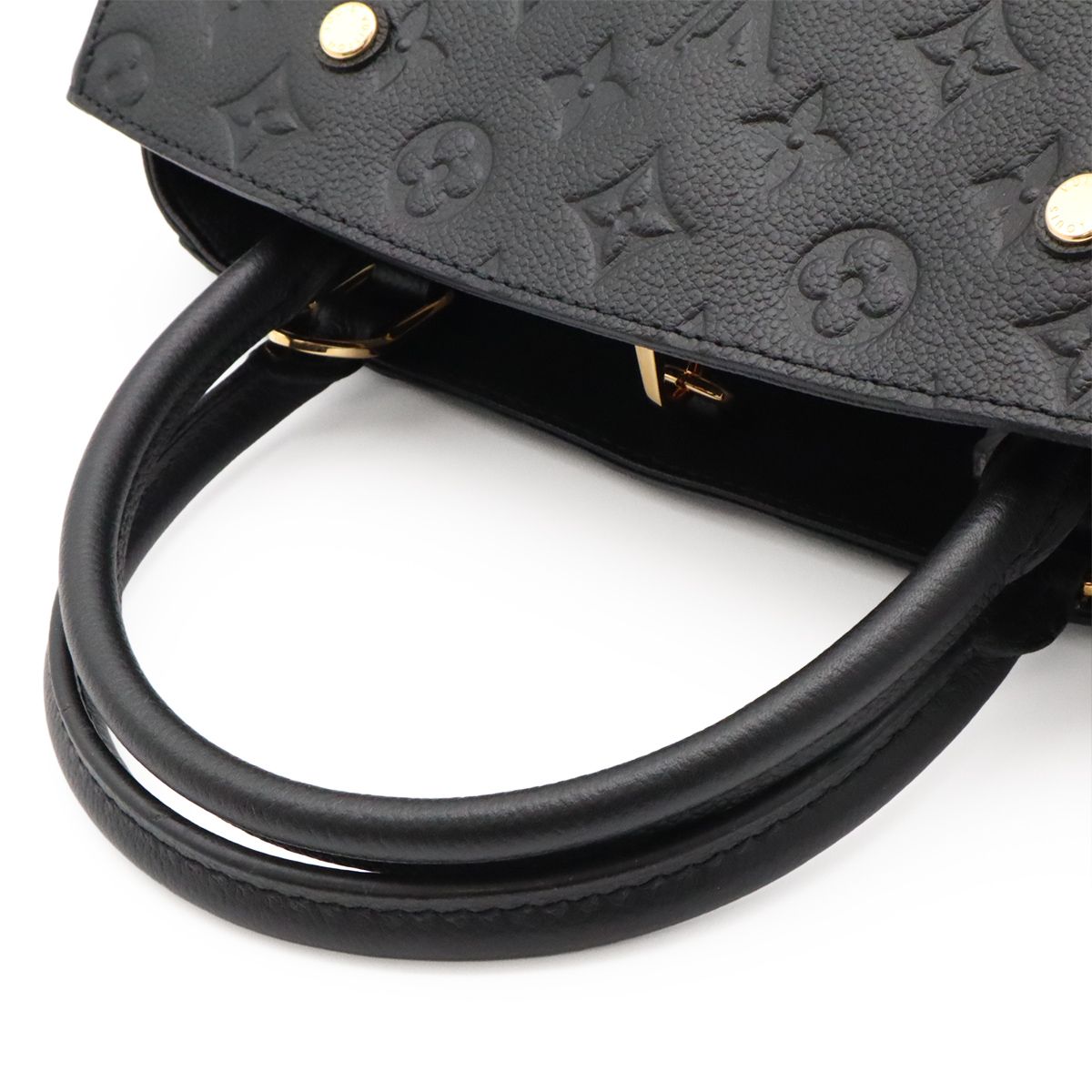 Louis Vuitton Monogram Empreinte Montaigne MM 2-Way Shoulder Bag Noir Black — view 4