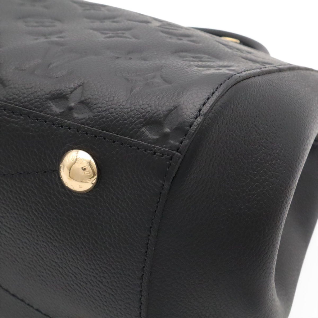 Louis Vuitton Monogram Empreinte Montaigne MM 2-Way Shoulder Bag Noir Black — view 3