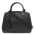 Louis Vuitton Monogram Empreinte Montaigne MM 2-Way Shoulder Bag Noir Black