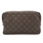 Louis Vuitton Monogram Trousse Toilet 28 Clutch Makeup Pouch Travel Multi