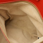 Prada Triangle Logo Tote 2-Way Shoulder Bag Crossbody Canvas Leather Beige — view 9