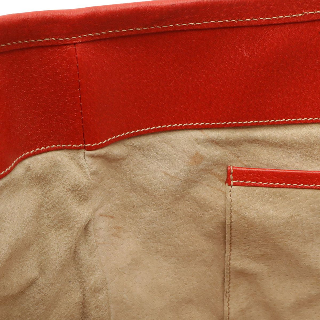 Prada Triangle Logo Tote 2-Way Shoulder Bag Crossbody Canvas Leather Beige — view 7
