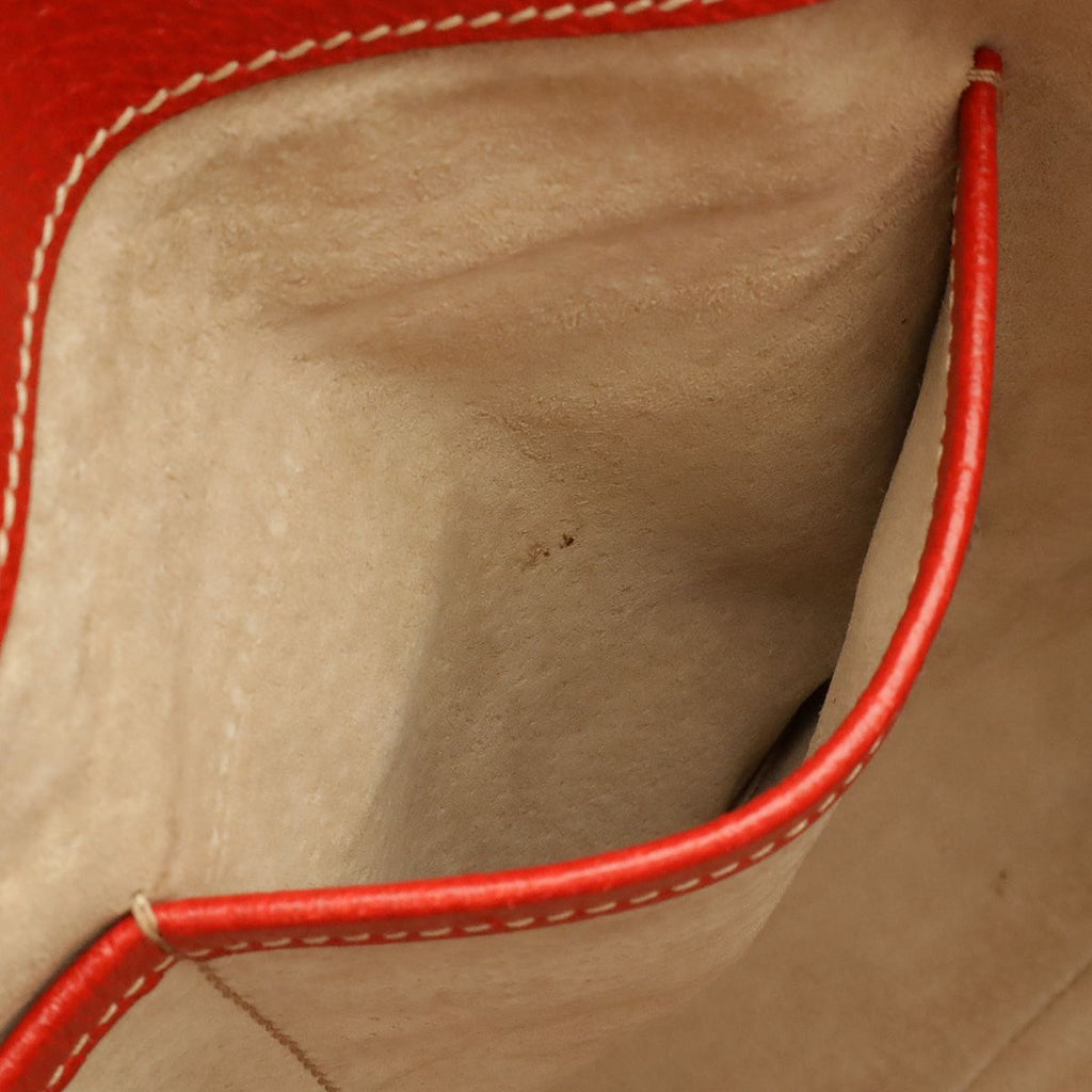 Prada Triangle Logo Tote 2-Way Shoulder Bag Crossbody Canvas Leather Beige — view 8
