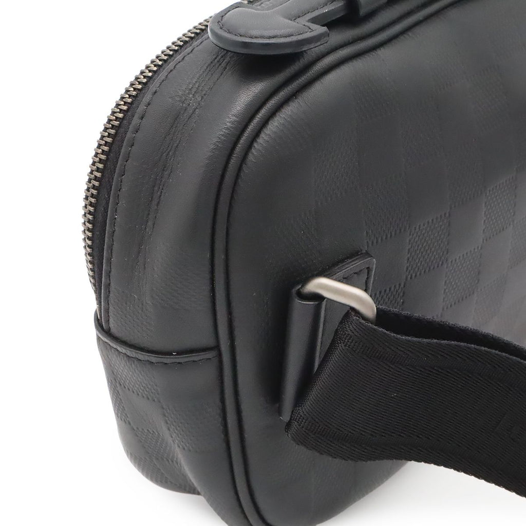 Louis Vuitton Damier Infini Ambler Belt Bag 2-Way Leather Onyx Black — view 5