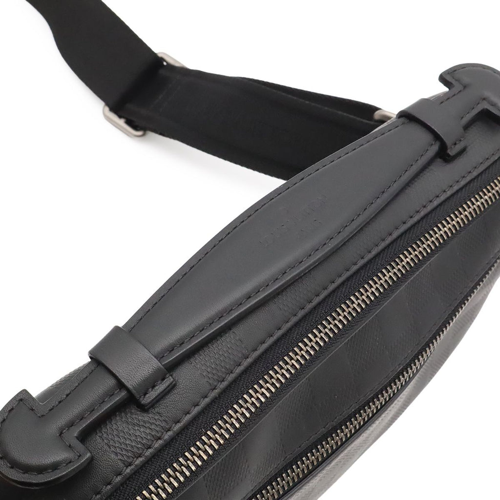 Louis Vuitton Damier Infini Ambler Belt Bag 2-Way Leather Onyx Black — view 4