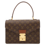Louis Vuitton Monogram Concorde Handbag One Handle Flap Bag Key Missing