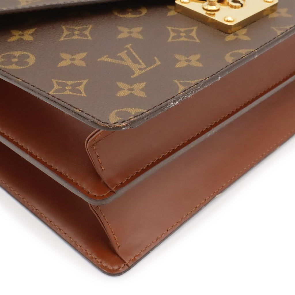 Louis Vuitton Monogram Concorde Handbag One Handle Flap Bag Key Missing — view 3