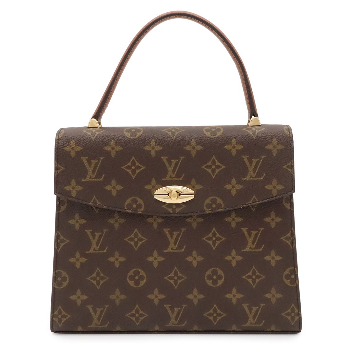 Louis Vuitton Monogram Malesherbes Handbag One Handle Flap