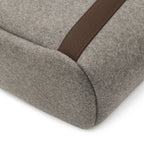 Hermes Sac de Panthere Tote 2-Way Shoulder Bag Felt Gray Dark Brown in — view 3