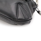 Gucci Horsebit Small Chain Shoulder Bag 2-Way Clutch Leather Black Silver — view 3