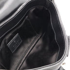 Gucci Horsebit Small Chain Shoulder Bag 2-Way Clutch Leather Black Silver — view 9