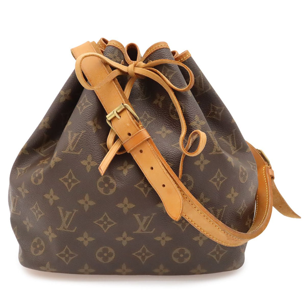 Louis Vuitton Monogram Petit Noe Shoulder Bag Semi Drawstring