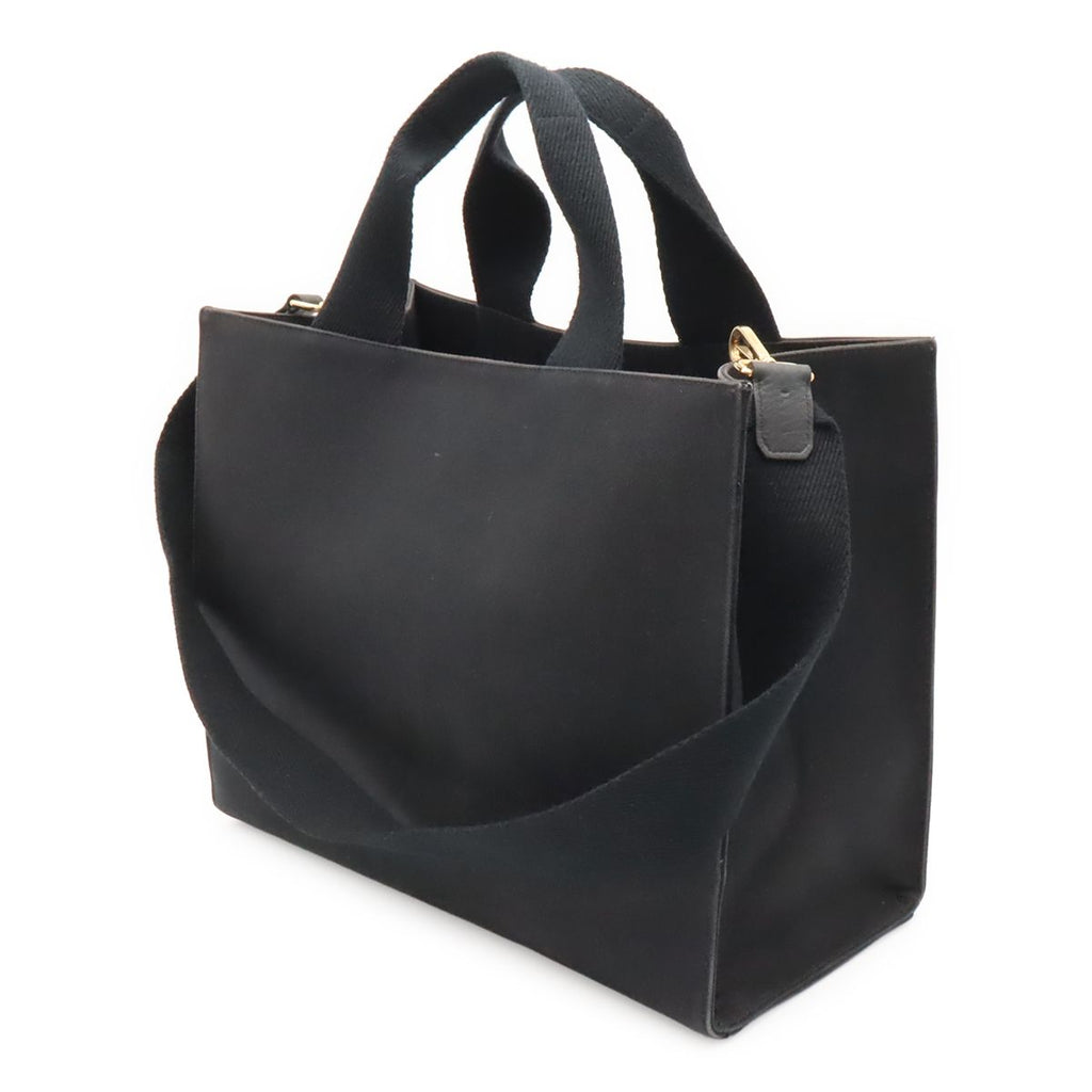 Fendi Fendace Collaboration Tote 2-Way Shoulder Bag Canvas Black Gold — view 2