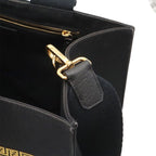Fendi Fendace Collaboration Tote 2-Way Shoulder Bag Canvas Black Gold — view 7