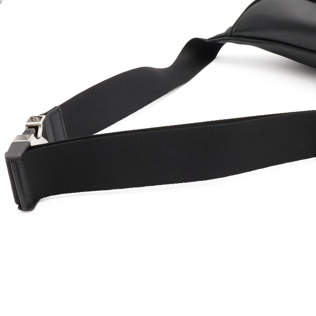 Fendi Bugs Monster Eye Belt Bag Waist Pouch Leather Black Yellow Silver — view 4
