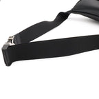 Fendi Bugs Monster Eye Belt Bag Waist Pouch Leather Black Yellow Silver — view 4