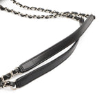 Chanel Camellia CC Logo Large Shopping Tote 2-Way Chain Shoulder Bag Black Beige — view 5