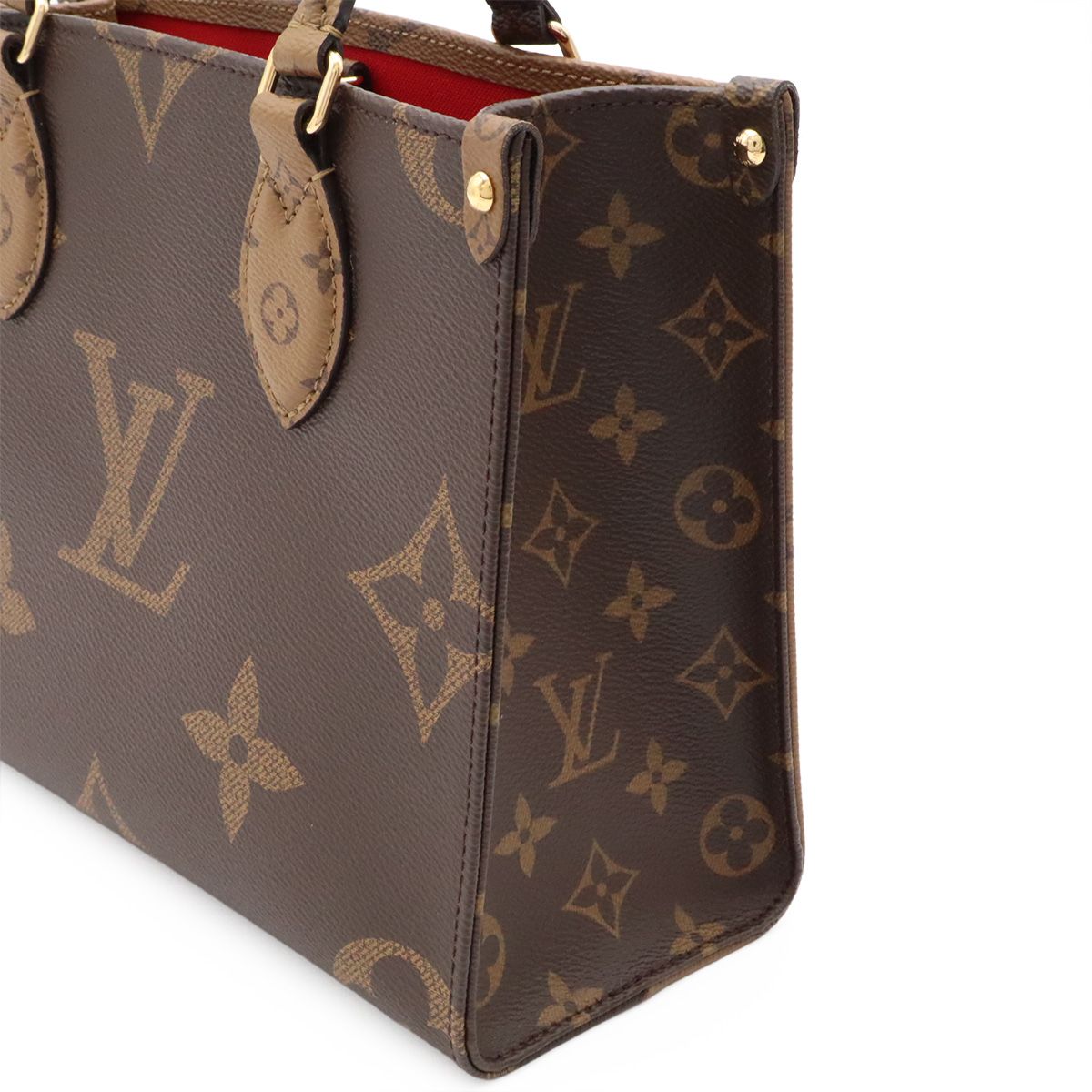 Louis Vuitton Monogram On The Go PM 2-Way Shoulder Bag Crossbody Bicolor Brown — view 6