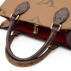 Louis Vuitton Monogram On The Go PM 2-Way Shoulder Bag Crossbody Bicolor Brown — view 4