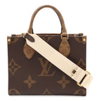 Louis Vuitton Monogram On The Go PM 2-Way Shoulder Bag Crossbody Bicolor Brown