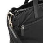 Prada Business Briefcase Tote 2-Way Shoulder Bag Crossbody Nylon Leather Nero — view 5