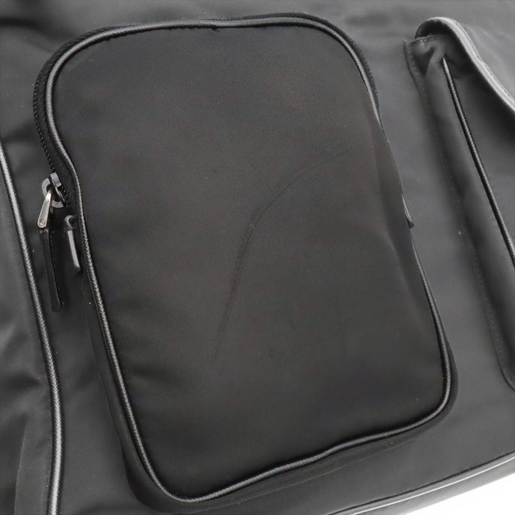 Prada Business Briefcase Tote 2-Way Shoulder Bag Crossbody Nylon Leather Nero — view 8