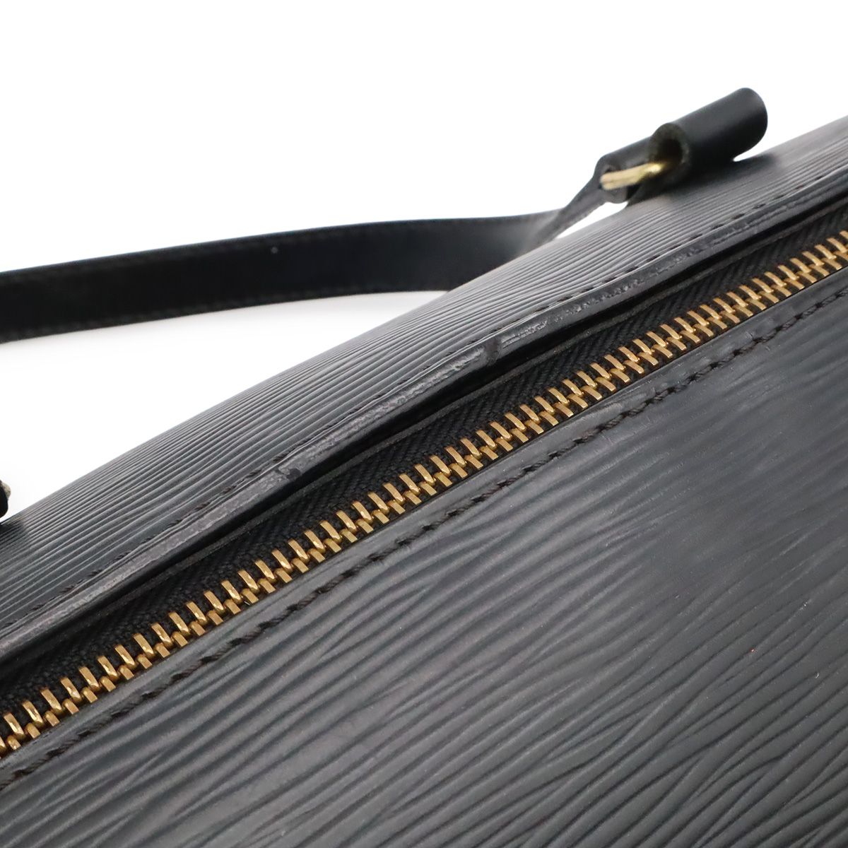 Louis Vuitton Epi Souflo Shoulder Bag Leather Noir Black Pouch Out of Stock — view 7