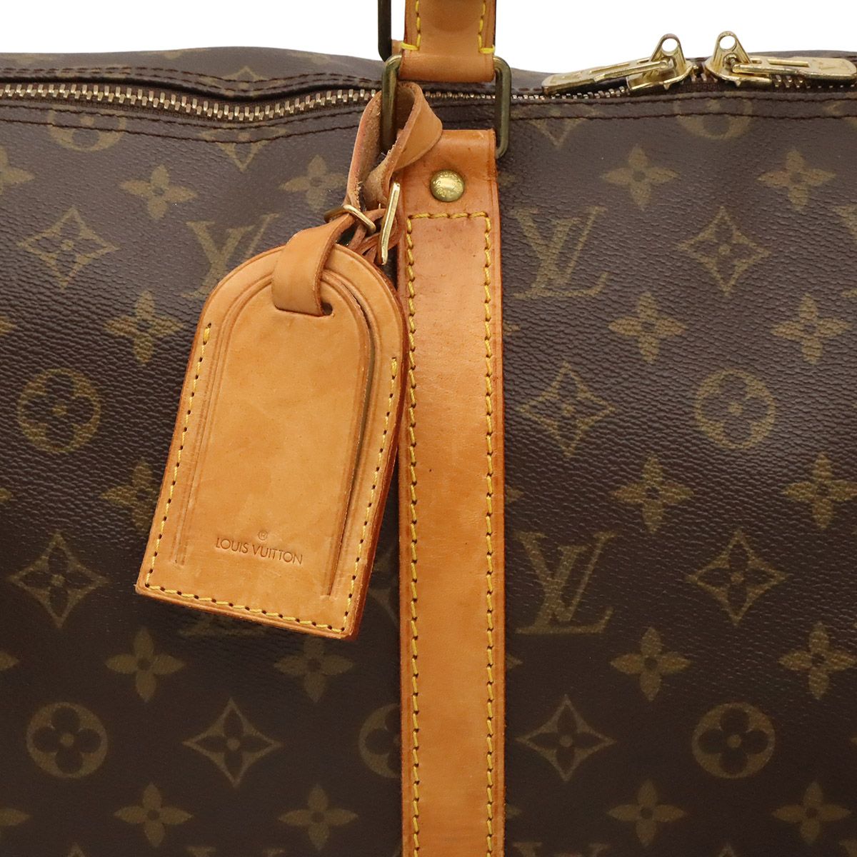 Louis Vuitton Monogram Keepall Bandouliere 50 Boston Bag Purse 2-Way — view 9