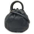 Loewe Anagram Bounce 2-Way Shoulder Bag Crossbody Leather Navy Silver
