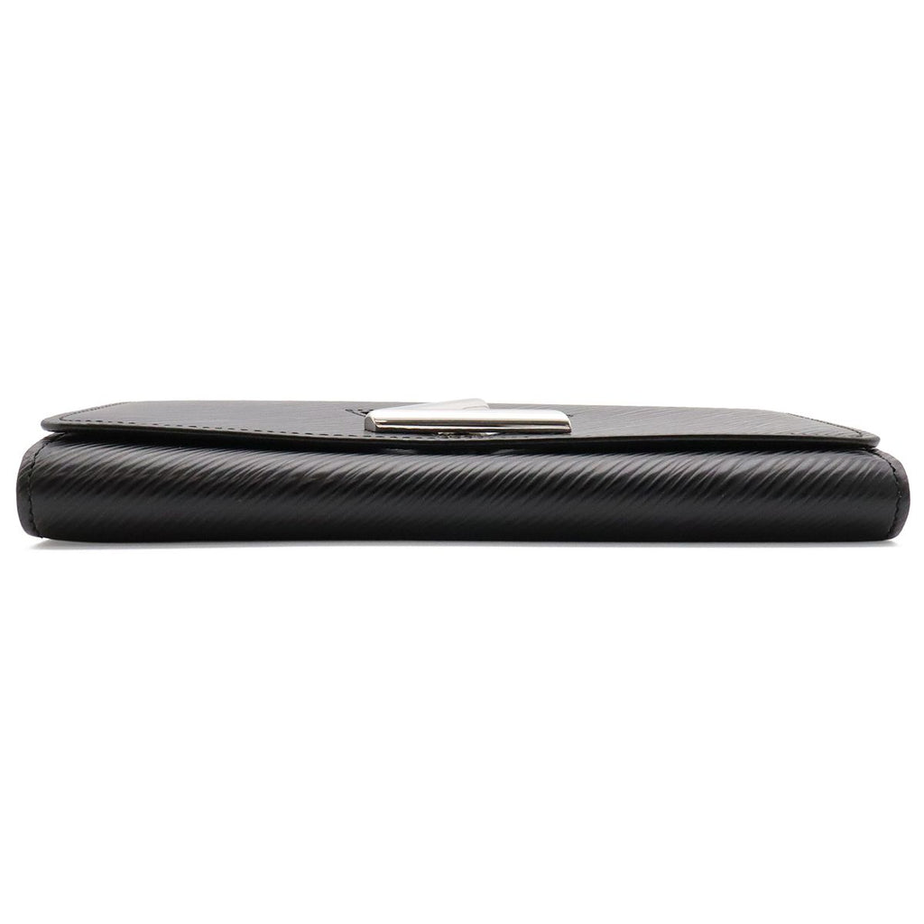 Louis Vuitton Epi Portefeuille Twist 2 Fold Wallet Bifold Leather Noir Black — view 5