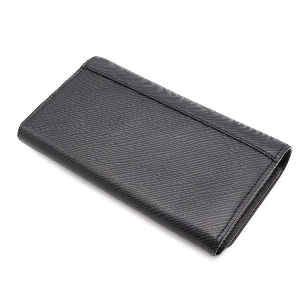 Louis Vuitton Epi Portefeuille Twist 2 Fold Wallet Bifold Leather Noir Black — view 2